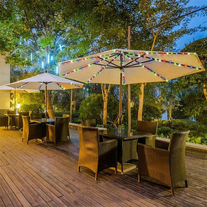 Luces navidad Solar Patio Umbrella Lights 8 Beleuchtungs modus Lichterkette Fernbedienung Regenschirm Solar betrieben wasserdicht - Product Image 2