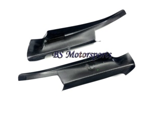 E90 E92 E93 M3 araba ön ÖN TAMPON BMW M3 2006-2013 için flepler Spoiler kuru karbon Fiber Splitter - Product Image 5
