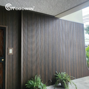 للبيع بسعر الجملة بلاط حائط مغلف بالكسوة من Coowin من الخشب المصنوع من مركبات الخشب البلاستيكي للأماكن الداخلية والخارجية في الصين وباكستان - Product Image 2