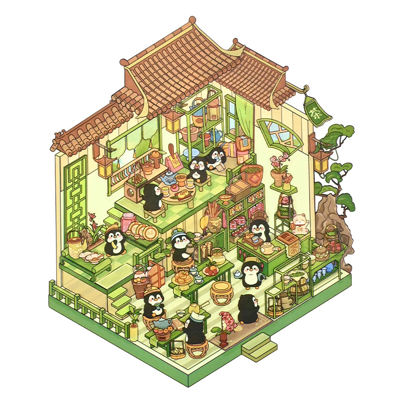 Tienda de Té de Hierbas B Penguin