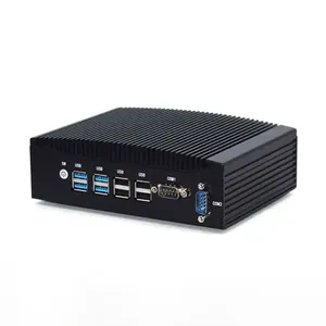 Sin ventilador Mini PC computadora i3 i5 i7 procesador Dual HD 2xLan 2xRS23 2/485 COM 8 cable ordenador Industrial Win11 con BIS - Product Image 1