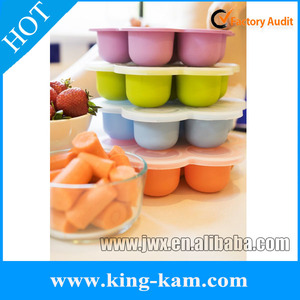 Kingkam Hot Bán Cấp Thực Phẩm Silicone Whiskey Ice Cube Tạo Tác Silicone Bé Thực Phẩm Tủ Đông Lưu Trữ Container Bé Ice Cube Tra - Product Image 3