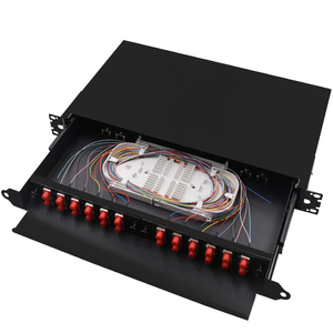 12 24 núcleos Interior Exterior ODF gabinete 24 puertos FC SC ST LC Patch Panel caja de terminales de fibra óptica caja de distribución para FTTH - Product Image 1