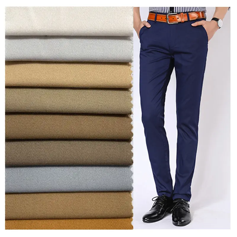 Tessuto di cotone Stretch di Cotone Twill di 300GSM 10*16 + 70D Pesante Twill di Cotone Tessuto Shaoxing Tessile Chino Twill Spandex tessuto