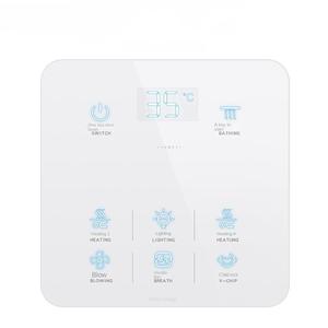 智能家居Wifi智能壁灯开关1/2/3组支持带温度显示屏的语音/应用/触摸控制