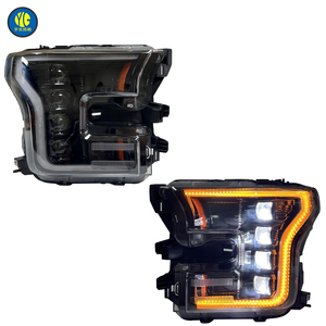 ไฟหน้าสำหรับ Ford Raptor F150 2015-2020อุปกรณ์เสริมสำหรับรถยนต์ LED ดัดแปลงไฟหน้า F150เลนส์4ดวงสำหรับไฟหน้า DRL - Product Image 1