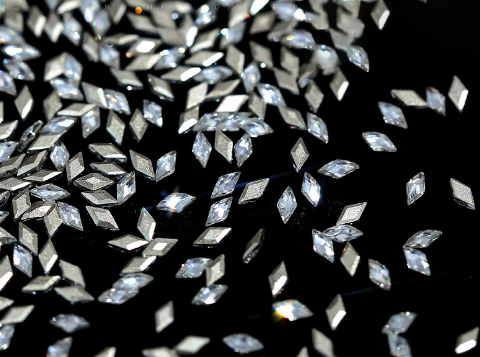 Rhomboid blanc - 1,5*3 mm