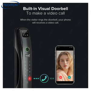 La serratura intelligente della porta della macchina fotografica elettronica biometrica APP a distanza la chiave della Password della carta intelligente con impronte digitali sblocca le serrature digitali - Product Image 6