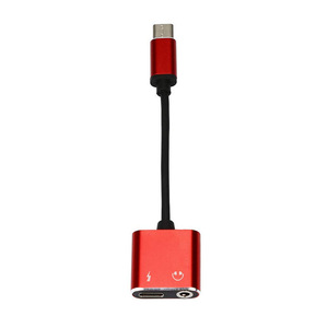 Tip C 3.1 2-in-1 USB C erkek 3.5mm adaptör kulaklık Aux ses ve şarj dönüştürücü için hoparlör monitör için ses ve şarj - Product Image 3