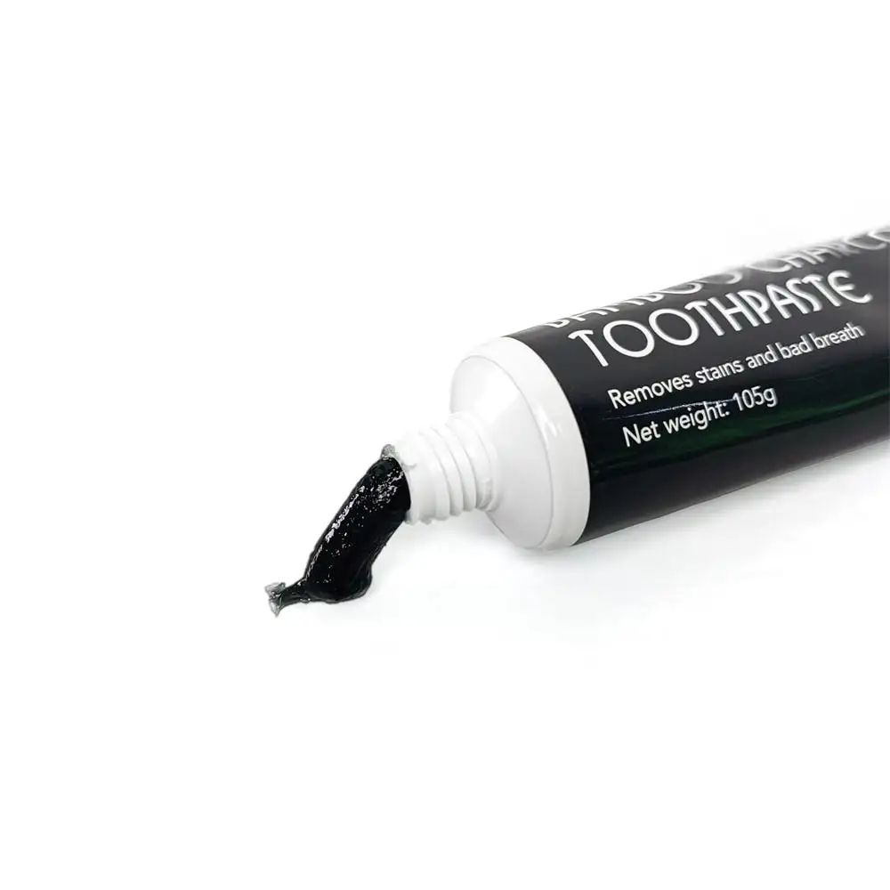 Black Toothpaste Best Teeth Whitening Deep Cleaning 105g Activated Bamboo Charcoal Toothpaste