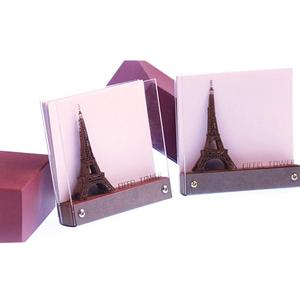 Juego de bloques de construcción de Torre Eiffel, Bloc de notas adhesivas 3D, cubo con caja, regalo promocional