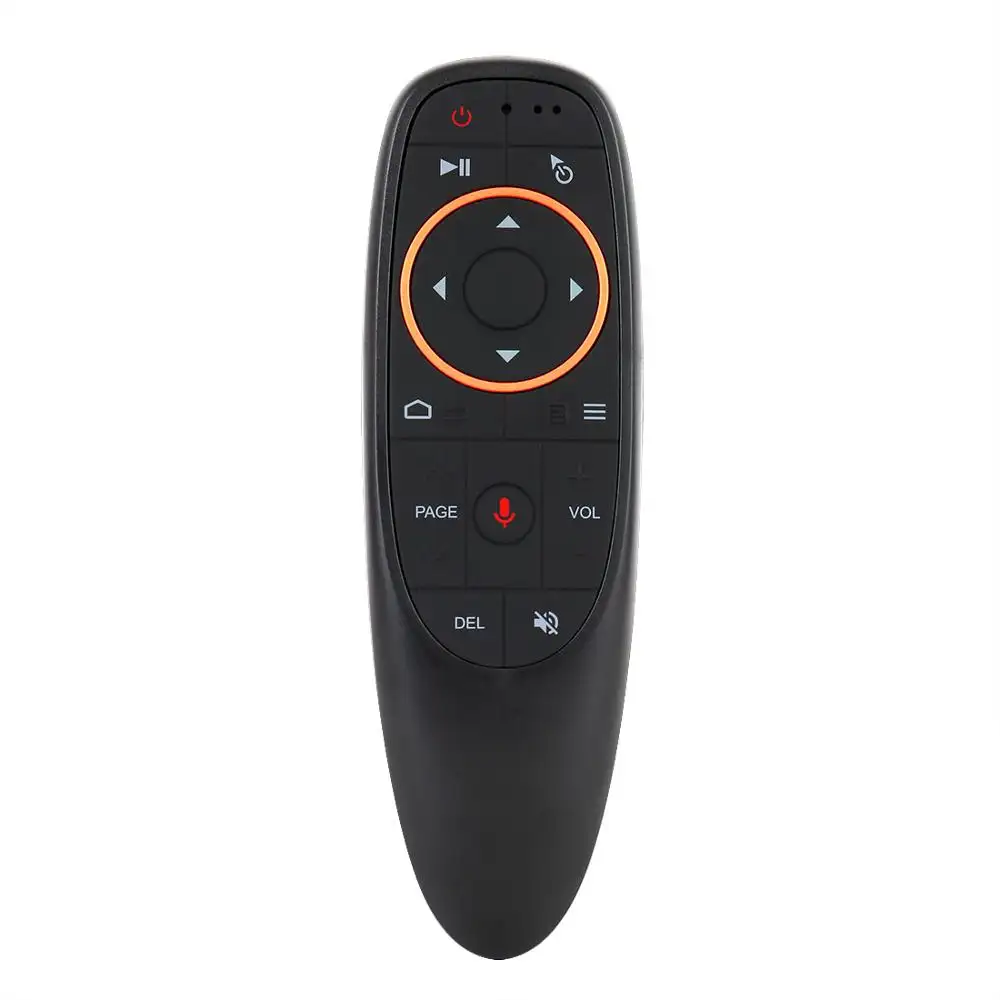 G10 Mouse G10s Nirkabel 2.4GHz, Pengendali Jarak Jauh Suara Gyro untuk TV Box Android TV Pintar TV/Komputer