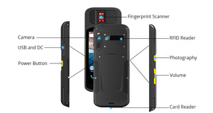 Portable 5.5 Inch Fingerprint Reader <strong>Device</strong> with Multi-Biometric Scanner and Smart Card Reader for NIN Registration