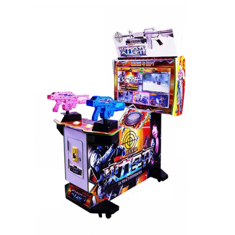 El empujador de monedas para niños más vendido, pistola de tiro Arcade electrónica, simulador de vídeo, consola de juegos de disparos