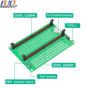 การ์ดวินิจฉัยวงจร PCB เครื่องมือทดสอบหน่วยความจำ Rdimm Udimm DDR5เดสก์ท็อปพร้อมตัวชี้วัด LED - Product Image 3