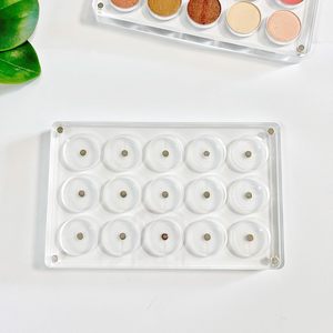 New EMPTY Magnetic <strong>Eyeshadow</strong> <strong>Palette</strong> DIY Acrylic All Transparent Elegant Eye Shadow Makeup <strong>Palette</strong> 26mm*15 Holes - Product Image 1