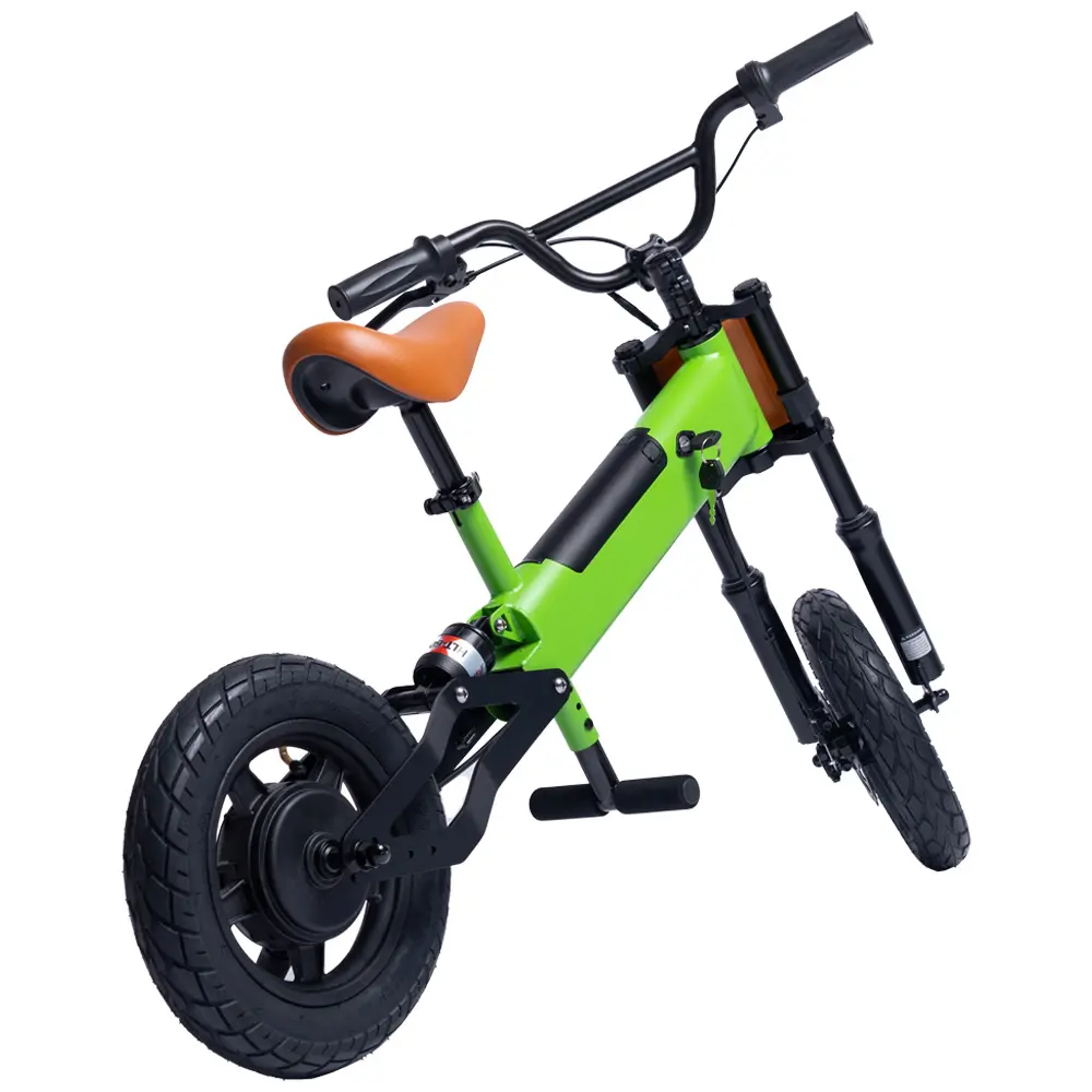 จักรยานไฟฟ้าสำหรับเด็กมอเตอร์ไซค์ขนาด12นิ้ว4Ah 200W 24V สำหรับเด็กจักรยานทรงตัวสำหรับเด็ก