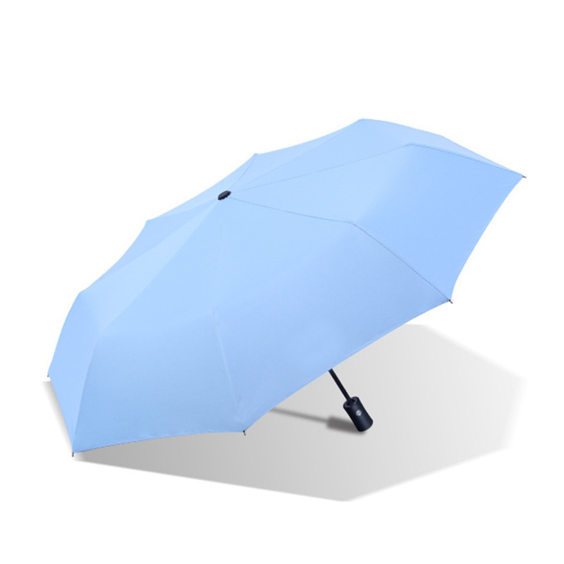 8-rib automatic dual-use for sunny and rainy days - light blue