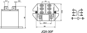 QIANJI JQX-30F mini 30a 40a電圧制御リレー電気フラッシャーパワーリレー - Product Image 4