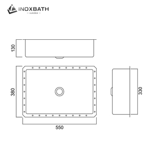 优质浴室水槽安装在洗衣机上矩形浴室水槽金色艺术盆 - Product Image 6