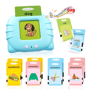 Çoklu dil öğrenme kartları cihaz konuşan Flash kart makinesi çocuk İngilizce arapça fransızca almanca eğitici oyuncak - Product Image 1