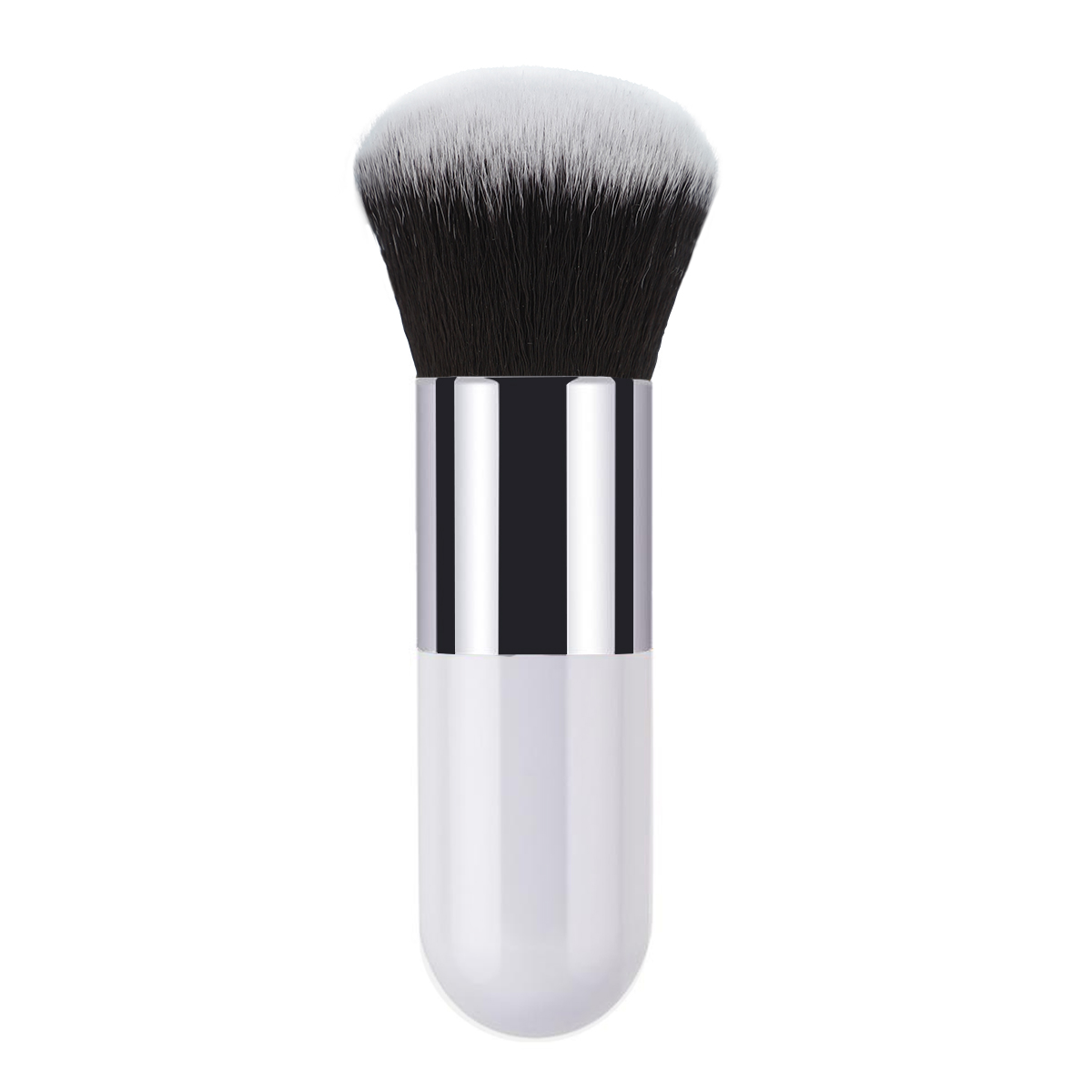 Pinceau à poudre-blanc argent