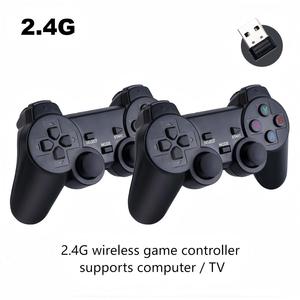 2,4g Cool Black Wireless PC Game Pad Gaming Controller para PC,Game Box Computer y TV Two in One Box Admite dos personas