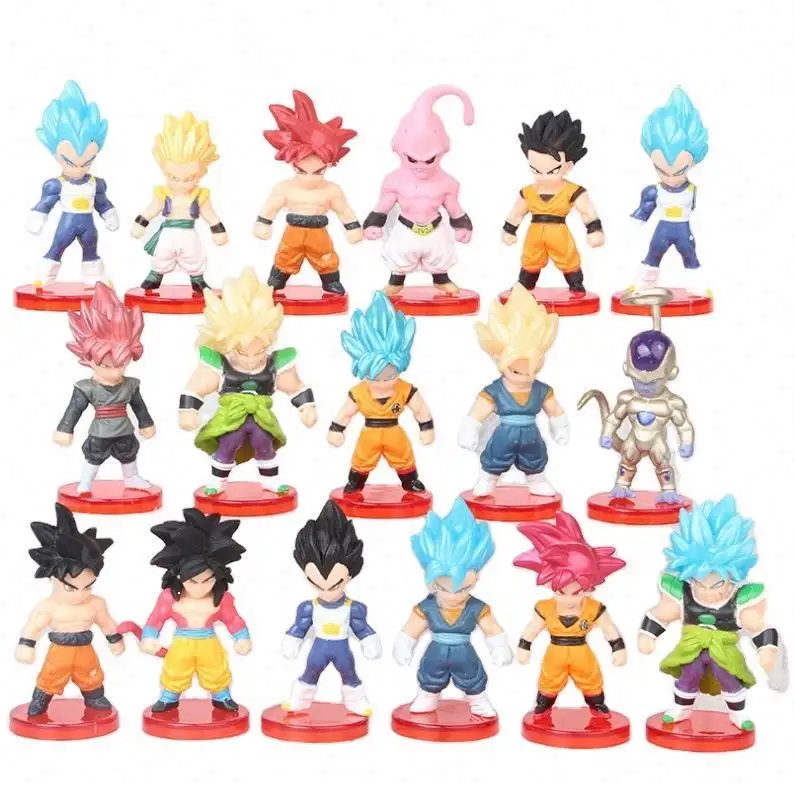 Toptan yeni 21 parça DBZ-rakamlar Set oyuncak Mini aksiyon figürleri Dragon topu Set GP Unisex japon oyuncak film ve TV