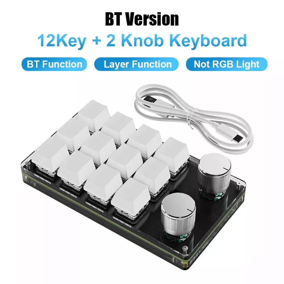 12 touches clavier BT blanc