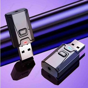 2合1发射器接收器USB蓝牙兼容5.0 USB适配器3.5毫米辅助电视电脑车载适配器 - Product Image 2