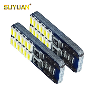 หลอดไฟ2825 LED 12V สำหรับรถยนต์ระบบ CANbus ความสว่างสูง3014 24SMD W5W T10โรงงานจีน - Product Image 3