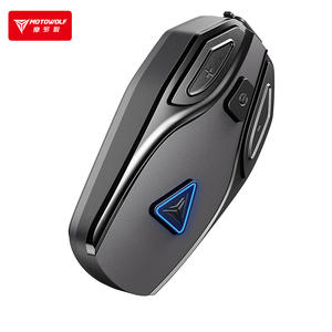 Motowolik BH1 headset helm sepeda motor, headset interkom Bluetooth cocok untuk helm wajah penuh/helm setengah wajah - Product Image 2