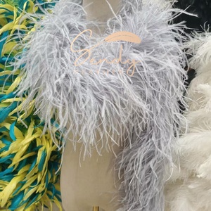 15-18cm Hot Sell <strong>Boa</strong> Ostrich <strong>Feather</strong> <strong>Boas</strong> <strong>Feathers</strong> Arts And Crafts Wedding Decoration Dance Accessory <strong>Feather</strong> Costume Dress - Product Image 5