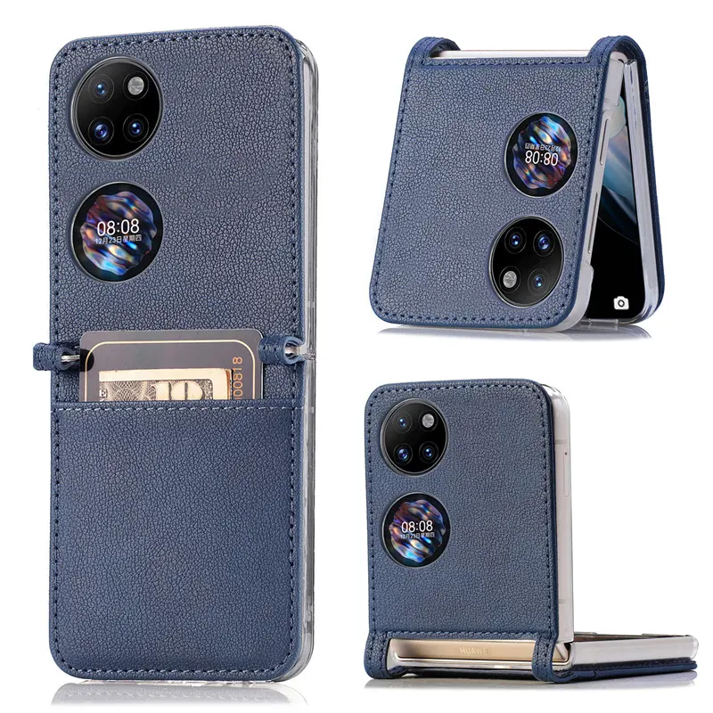 Кожаный чехол для мобильного телефона Huawei P50, Карманный чехол для телефона, шесть цветов