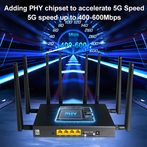 Openwrt Router 2.4Ghz 5.8Ghz Wireless 5G <strong>Modem</strong> 4G LTE CPE Metal Case SIM Card Slot WAN Ethernet WIFI Hotspot Data Access - Product Image 4