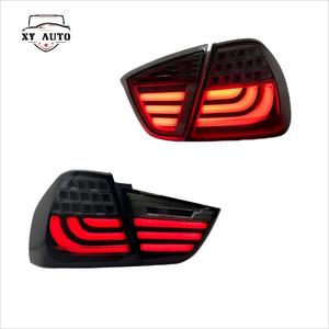 ชุดไฟท้าย LED E90สำหรับรถ BMW 3-2008ชุดสายไฟเบอร์ออปติก i318 i320สภาพใหม่12V สีเลนส์สีแดงใส - Product Image 2