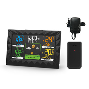 Estación Meteorológica de 433MHZ con tres sensores y función de control de radio y temperatura y humedad interior y exterior - Product Image 6