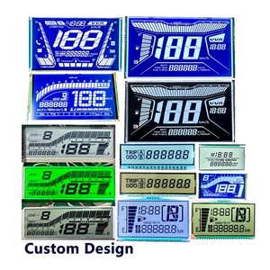 Blauer Hintergrund Hersteller OEM Digit Custom Segment Bildschirm LCD-Aufzug Digital Signage Display LCD-Modul