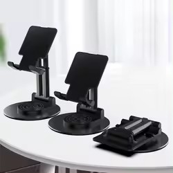Black 360 degree rotation double pole base reinforcement