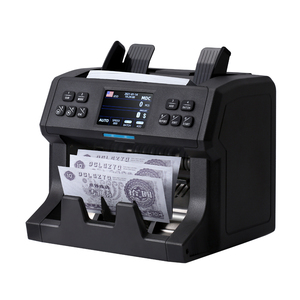 Contador de efectivo de carga frontal, detector de dinero de precio de fábrica con 2 CIS, máquina contadora de billetes sueltos de valor mixto automático - Product Image 5
