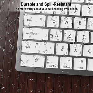 Teclado Qwerty silencioso ultrafino de 110 teclas, teclado silencioso delgado con cable para ordenador de oficina para PC, teclado portátil para Mac