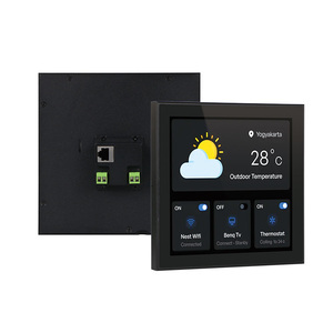 壁に取り付けられたRK3566クアッドコア2GB RAM 800*800高解像度IPS LCD Android Wifi PoEスマートホームオートメーションシステムRS485 - Product Image 1