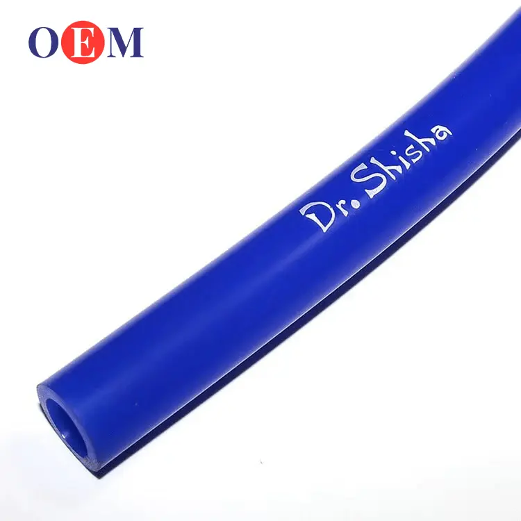 AIMO fabricante chino logotipo personalizado suave al tacto flexible silicona goma Shisha Hookah manguera tubo con nombre