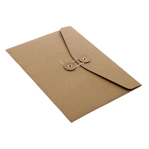 Sicurezza dei file formato A4 cartone Carta Kraft Sacchetto di carta busta con stringa di blocco anello - Product Image 2