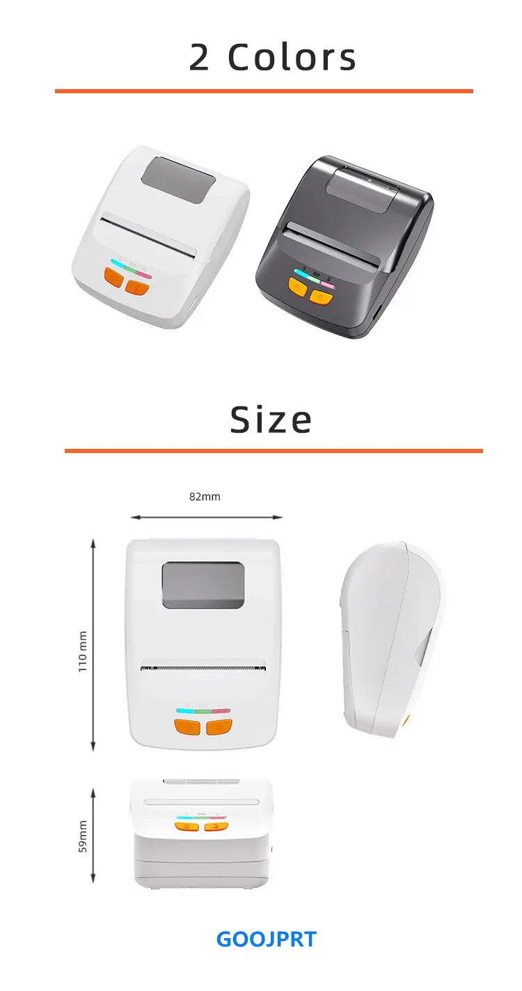 Portable Pocket Mini Thermal photo studio printer Mobile Pos Price thermal portable 58mm printer