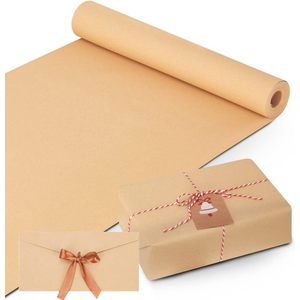 Sky-Touch 80gsm giấy kraft CuộN 44cm x 30m <span class=keywords><strong>A4</strong></span> Kích thước PE bọc giấy gói cho thủ công bảng thông báo nghệ thuật thủ công mỹ nghệ gói quà - Product Image 3