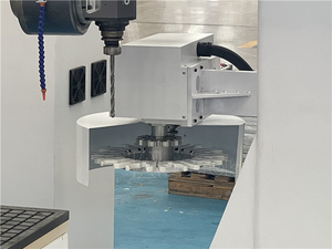 Mesa móvil de alta precisión CNC plástico punzonadora y cortadora CNC Router 5 ejes para espuma de aluminio - Product Image 5