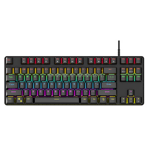 Wander W1K Ratón RGB con cable Teclados Aura Mecánicos reales 61 teclas con USB tipo C Nuevos accesorios de computadora Estilo de tableta inaLámbrica
