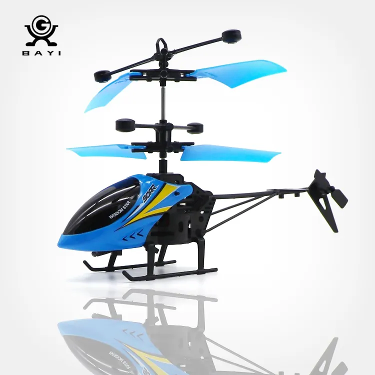 Mini helicóptero RC con sensor remoto para niños, juguete volador, venta al por mayor