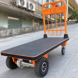 Portable <strong>Electric</strong> Hand Cart with Four-Wheel <strong>Trolley</strong> General Purpose and Platform Truck for Effortless Transportation